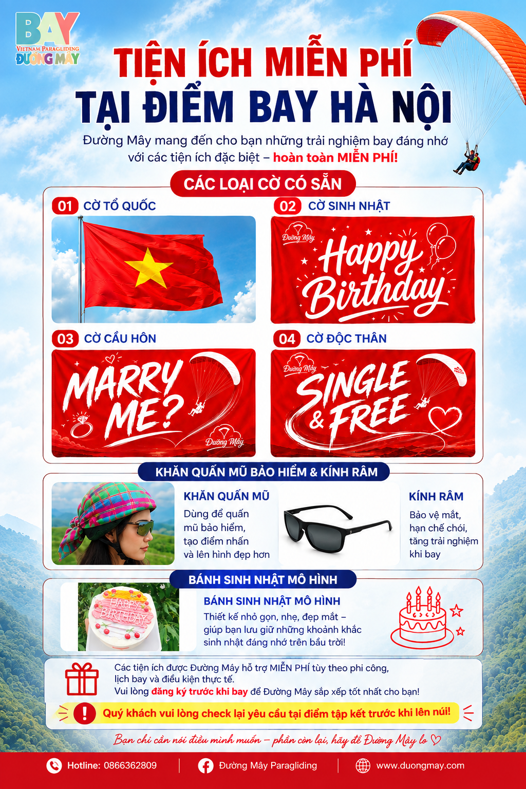 Đường Mây Bay đôi dù lượn nhảy dù Vietnam ParaglidingĐường Mây Bay đôi dù lượn nhảy dù Vietnam Paragliding
